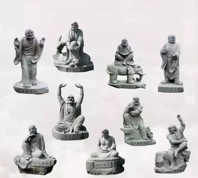 十八罗汉石雕像罗汉石雕塑制作惠安石雕工艺价格厂家_型号